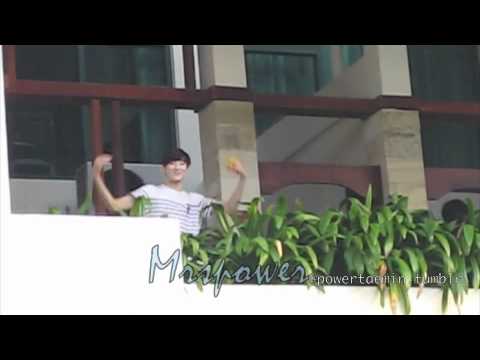 UKISS Kevin & Eli At Hotel (2010.11.18) (Kevin Does A Heart!)