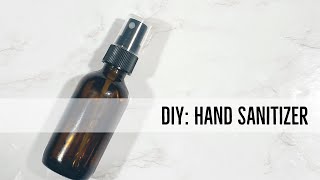 DIY Hand Sanitizer