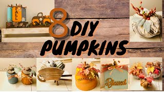 🎃*MUST SEE* 8 NEW PUMPKIN DIYS*🎃
