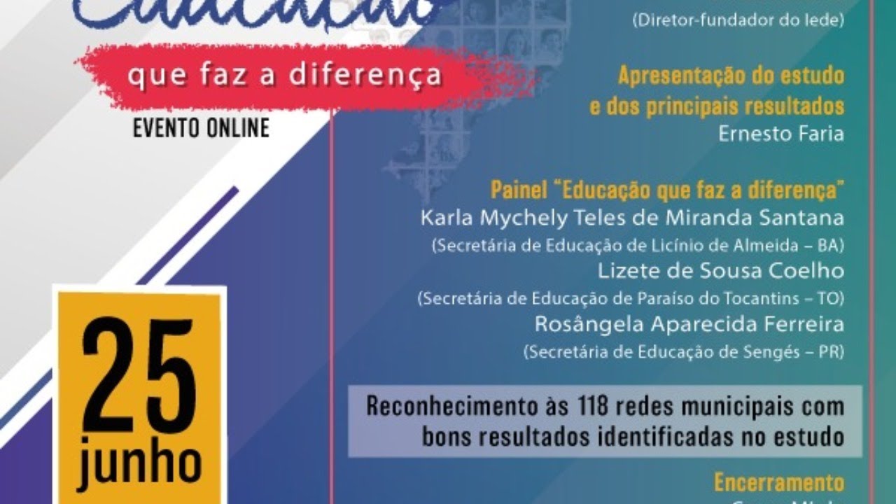 Lançamento do Estudo - Educação que Faz a Diferença