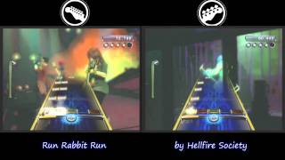 Run Rabbit Run by Hellfire Society - ROCK BAND 3 - Guitar and Bass
