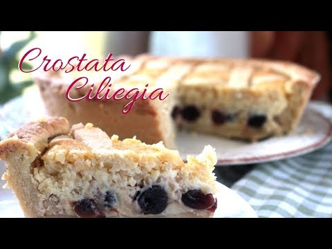 Crostata alle Ciliegie con Ripieno Cremoso di Mandorle e Ricotta