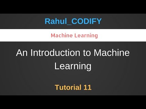 An Introduction to Machine Learning [R Data Science Tutorial 11]