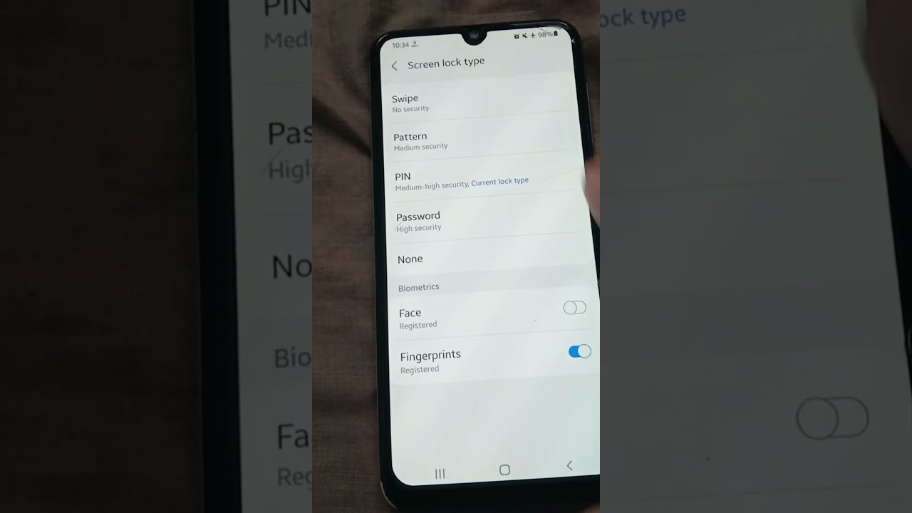 Open PIN lock without tapping Ok