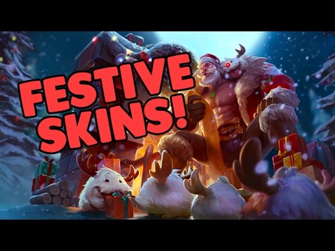 Santa Braum, Snow Day Graves, Winter Karma - Christmas Skins