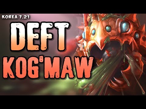 KT Deft (1048 LP) Kog'Maw (w Braum) v Kalista/Alistar matchup - Korea 7.21