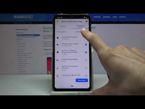 Cómo borrar el historial de Google Chrome en CUBOT Note 7 - eliminar datos de navegación