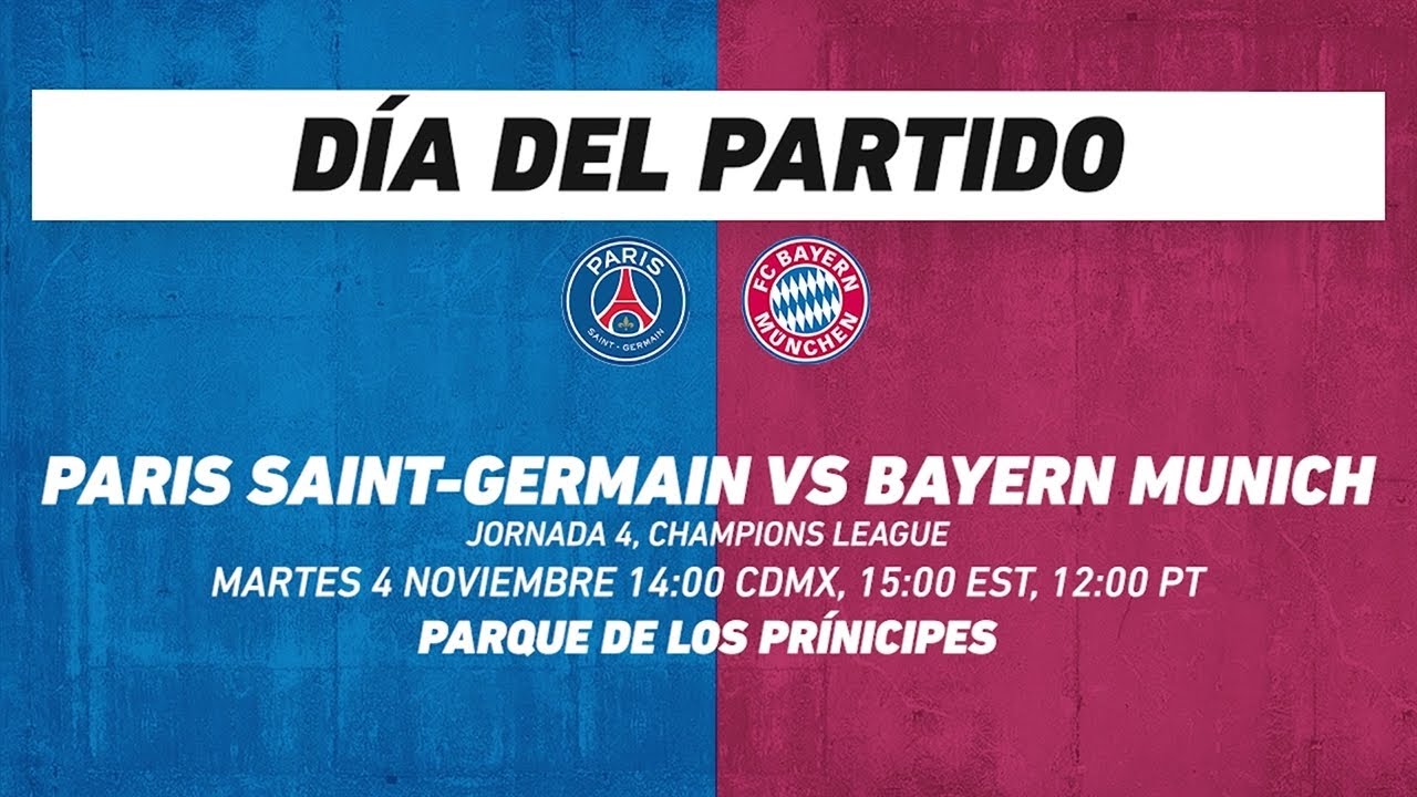 PSG vs Bayern Munich, frente a frente: Champions League
