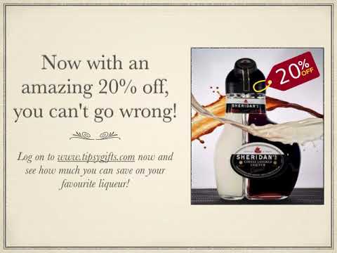 Sheridan's Coffee Layered Liqueur in the USA, exclusively from Tipsy Gifts