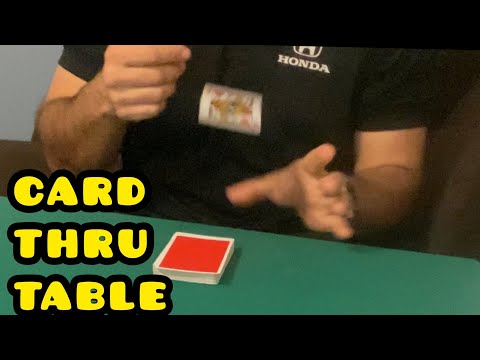 Card Through Table🃏Magic Trick