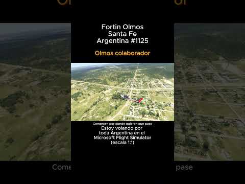 Fortin Olmos, Santa Fe desde el Microsoft Flight Simulator #fortinolmos #santafe #msfs #argentina
