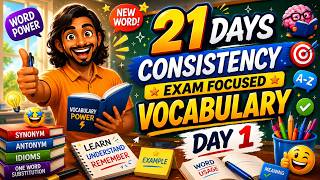 ⚔️🧠 Day 1/21 Vocab Class | Exam-Focused Vocabulary | SBI, IBPS, RRB PO & Clerk | SRIRAM