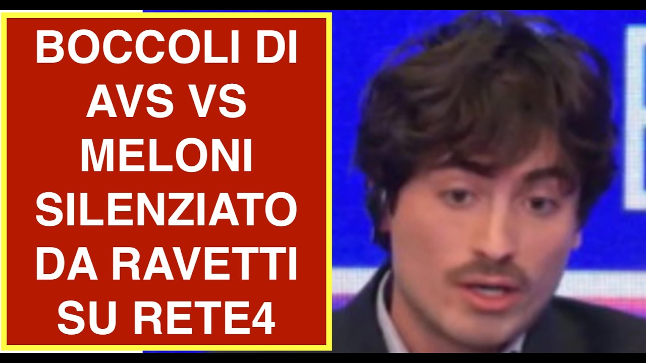BOCCOLI DI AVS VS MELONI SILENZIATO DA RAVETTI SU RETE4