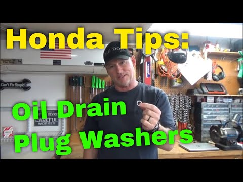 Honda Tips: Oil Drain Plug Washers
