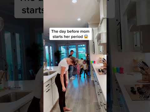 day before mom starts her period