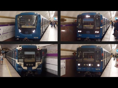Парад поездов петербургского метрополитена