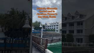 Celebrity Silhouette docked next to American Pioneer at port of Key West