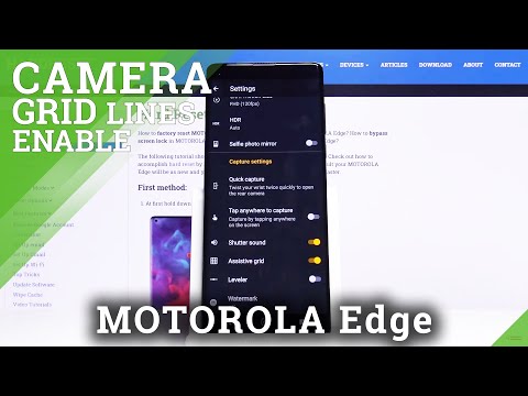 How to Turn On / Off Camera Gridlines in Motorola Edge – Helpful Camera Features