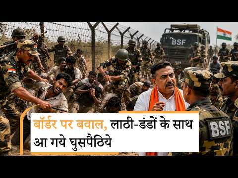 India Bangladesh Border पर लाठी-डंडों और चाकू के साथ आ गये घुसपैठिये, BSF ने दिया उकसावे का जवाब