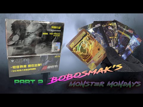 Monster Mondays!! YELLOW Box Part 2 - Unboxing SCP cards from China (YCSR10301)