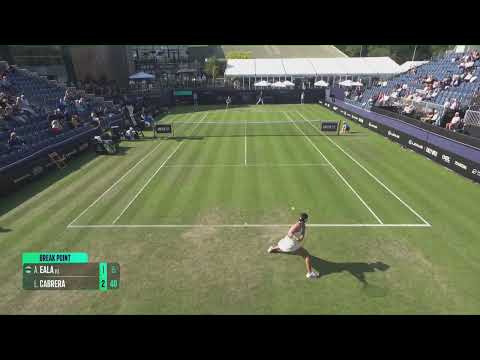 Alexandra Eala [1] (PHI) vs Lizette Cabrera [Q] (AUS) // 7-6 6-3 // W125 lkley // 1st Round