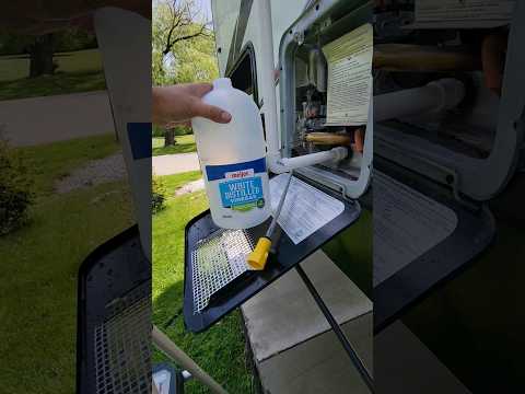 RV Hot Water Heater clean / descale