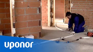 Instalación de calefacción con tubería Uponor evalPEX