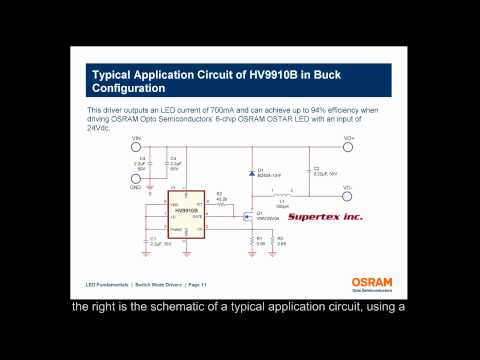 Driving LEDs Switch Mode Drivers - LED Fundamental Series by OSRAM Opto Semiconductors