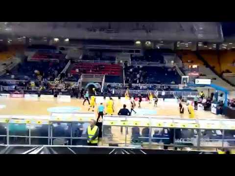 AEK vs Bayreuth BCL - Last 3 points shot from Dusan Sakota