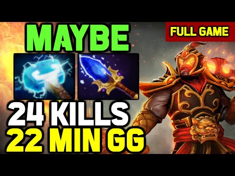 OMG! Maybe BEAST MODE Ember spirit 43k DAMAGE 24 Kills in 22 minutes with NO DEATHS