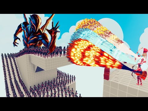 100x ALIEN + 2x GIANT vs 3x EVERY GOD - Totally Accurate Battle Simulator TABS