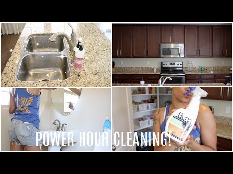 POWER HOUR CLEANING IN OUR NEW HOUSE Video