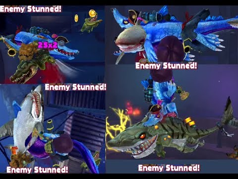 Mr Snappy vs Atomic Shark, Crocs, Big Momma, Megalodon, Great White,Tiger Shark & Police