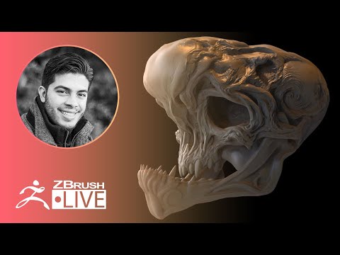 ZBrush Guides: 3D Model a Creature Skull #withme! - Pablo Muñoz Gómez - Part 3