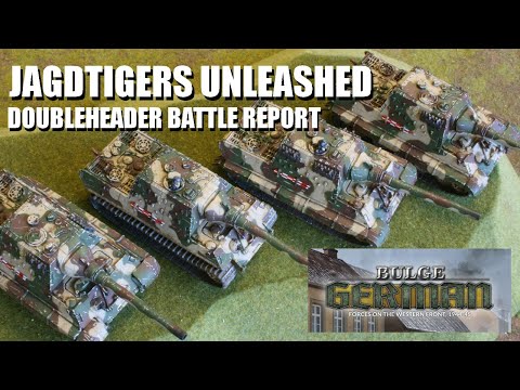 Flames of War Battle Report - Jagdtigers and Brigade Panzers Double Header