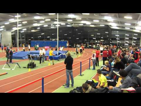 NDM Halle 1.2.2014 - 400m Männer 4. Zeitlauf