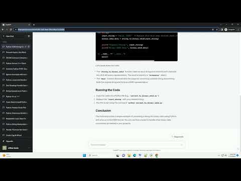 How To Convert A String Into Binary Data Edid In Python