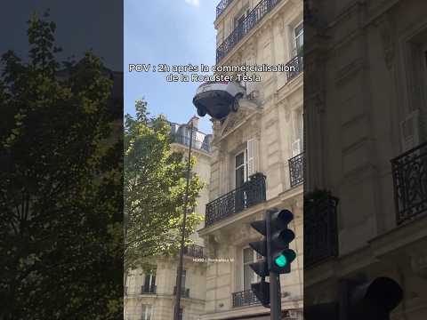 2h après la commercialisation de la nouvelle Roadster Tesla.