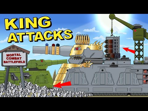 "King Dorian attacks the Soviet Monster" Cartoons about tanks