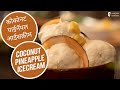 कोकोनट पाईनॅपल आईसक्रीम Coconut Pineapple Ice Cream Ice Cr