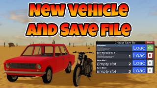 A Desrt | Save Update, Harley Davidson, and Sedan VAZ-2101 (ROBLOX)