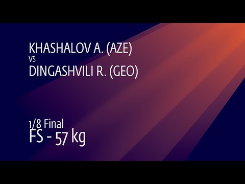1/8 FS - 57 kg: A. KHASHALOV (AZE) v. R. DINGASHVILI (GEO)