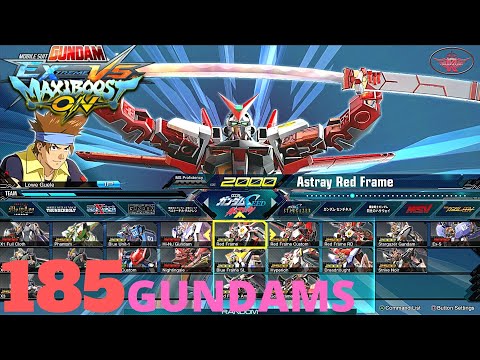 All 185 Playable Gundams/Units - 36 Titles Showcase | MOBILE SUIT GUNDAM EXTREME VS MAXIBOOST ON PS4
