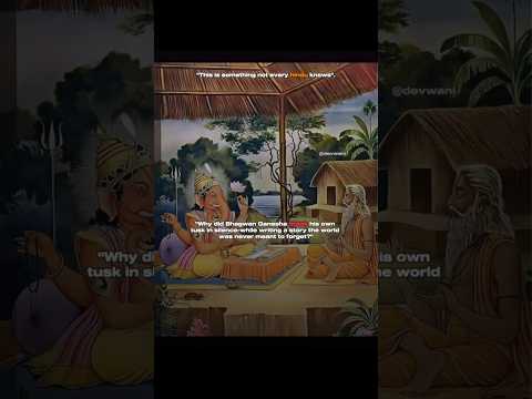 "A sage spoke wisdom... and a god broke his tusk to write it." #krishna #shiv #shorts #fyp #explore