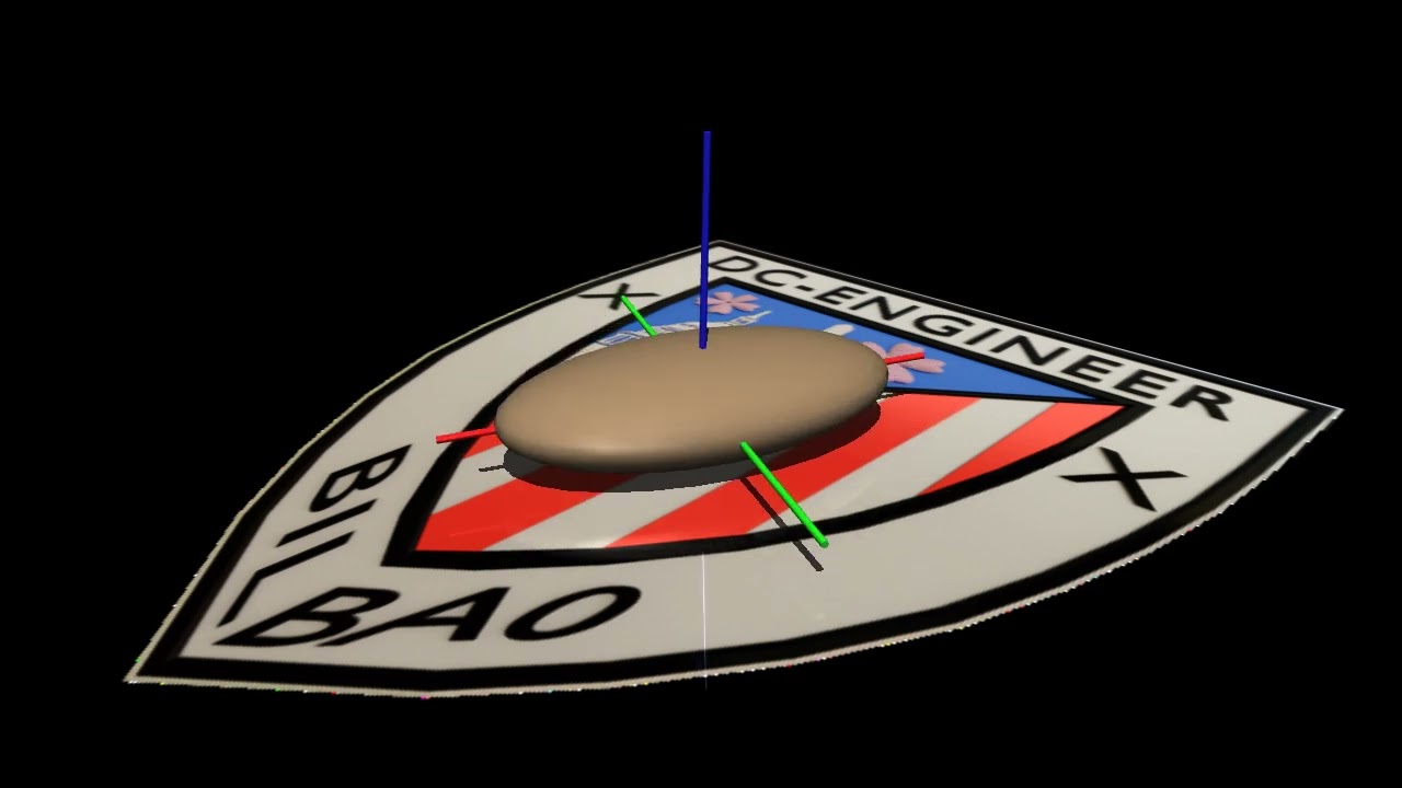 Rattleback simulation video