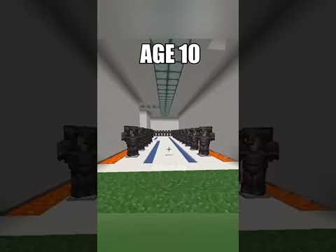 EPIC Minecraft Bases at ALL Ages! #shorts