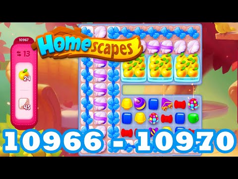 Homescapes Level 10966 - 10970 HD 3 - match puzzle Gameplay | android | IOS | 10967 | 10968 | 10969