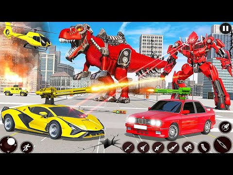 US Police Car Robot Transform Drone Wars Games 2023 2 | Android iOS Gameplay