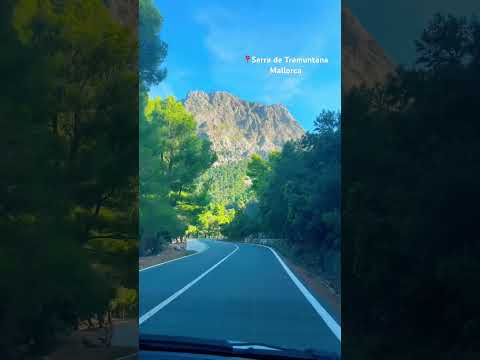🏔️ Scenic drive through Mallorca's Tramuntana Mountains! Epic views & winding roads 🚗✨