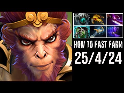 SG.Costabile [Monkey King] How to Fast Farm, Dota 2 7.14 | Full Game